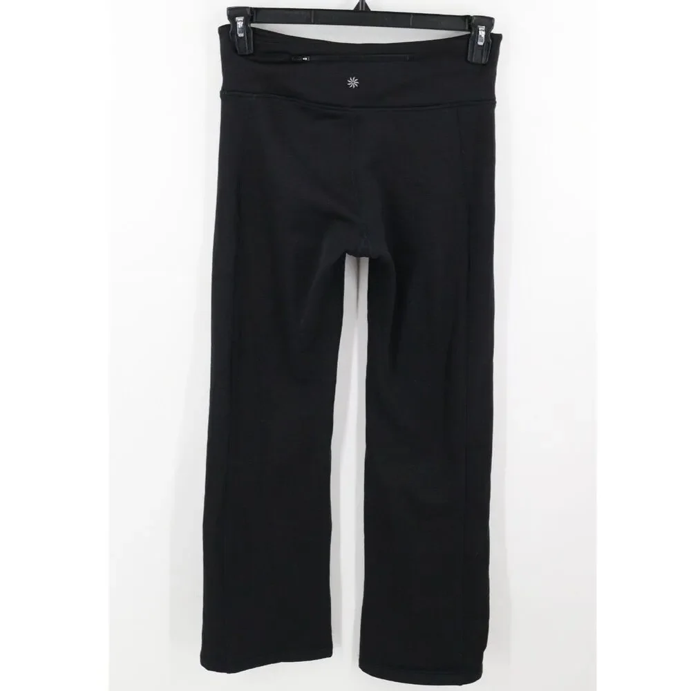 Athleta Womens Altitude Edge Pants Fleece Lined Size Medium Black